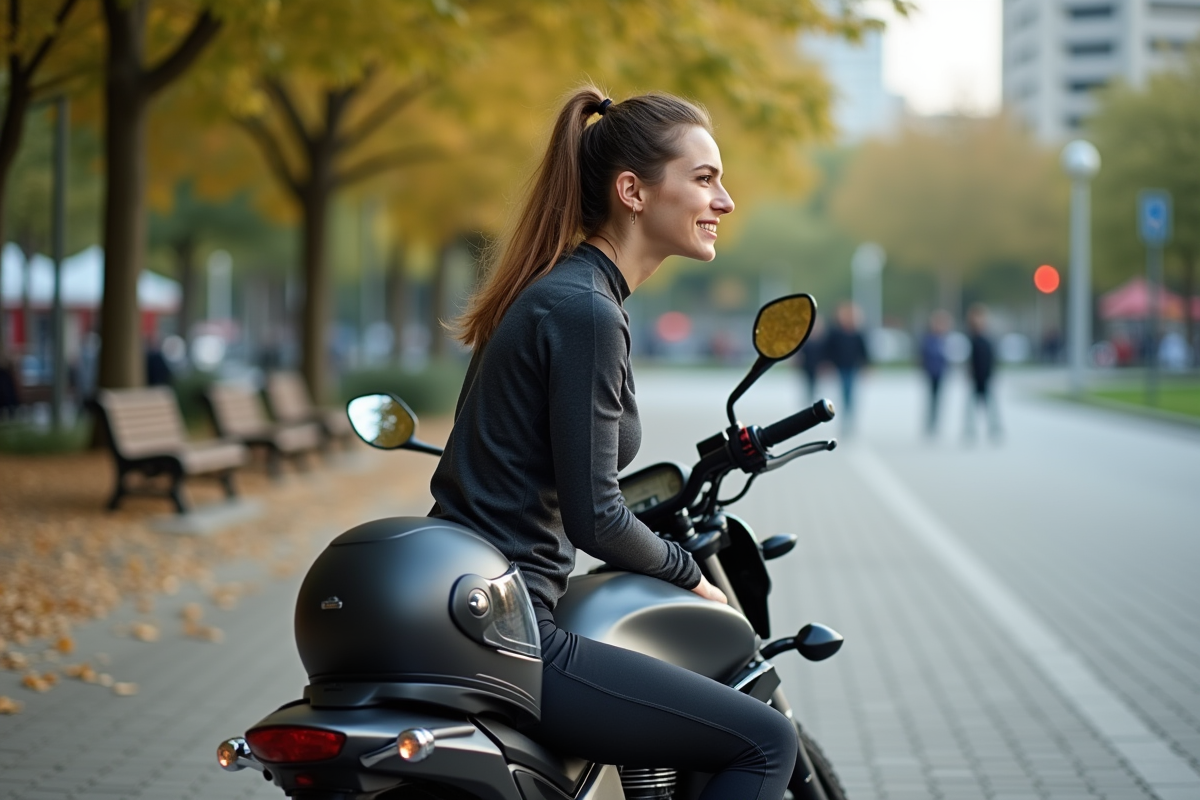 Jeune femme en position d